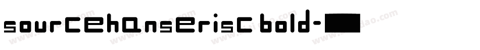 sourcehanserisc bold字体转换